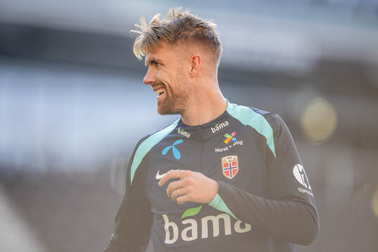 Kristoffer Ajer of the Norwegian national football team