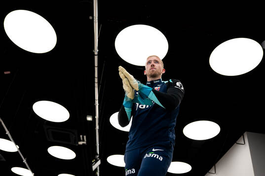 Goalkeeper Egil Selvik of the Norwegian national football