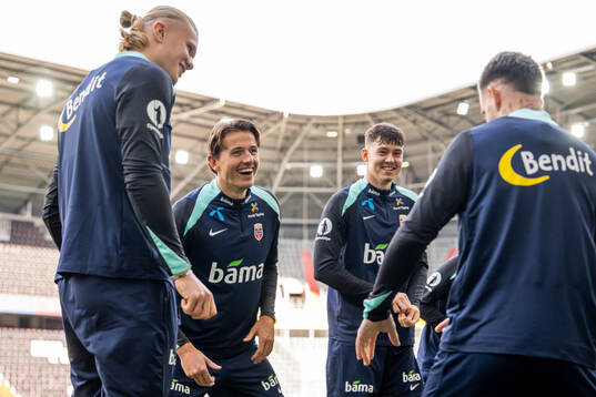 Erling Braut Haaland, Sander Berge and Jørgen Strand