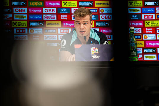 Alexander Sørloth of the Norwegian national football team