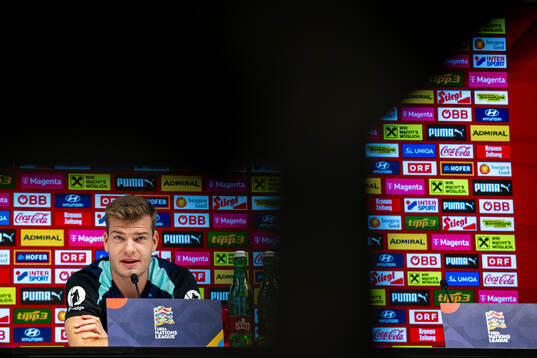 Alexander Sørloth of the Norwegian national football team