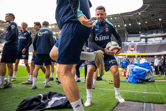 Aron Dønnum of the Norwegian national football team