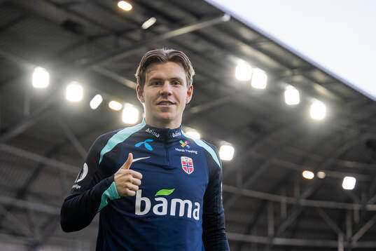 Jens Petter Hauge of the Norwegian national football team