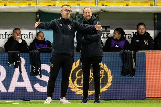 Elfsborgs tränare Ismet Tursic och assisterande tränare