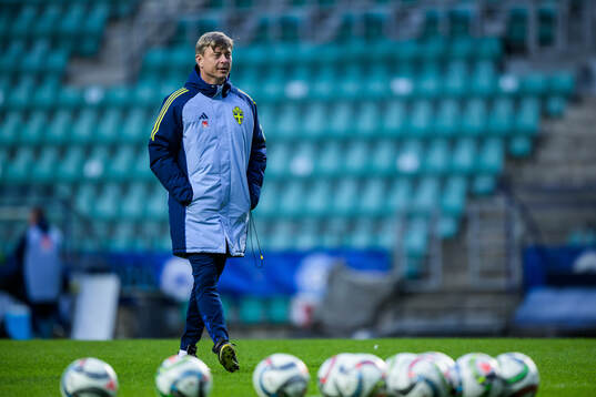 Head coach Jon Dahl Tomasson of the Swedish men's national