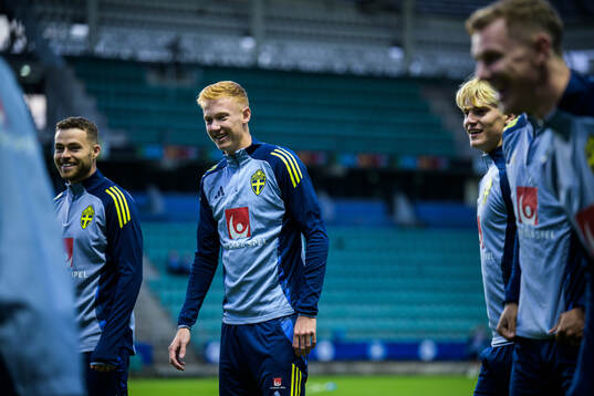 Hugo Larsson of the Swedish men's national football team