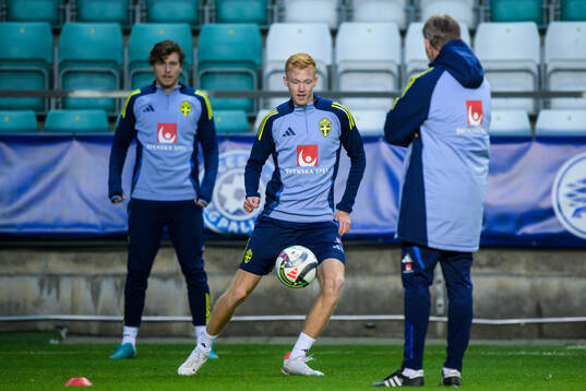 Hugo Larsson of the Swedish men's national football team