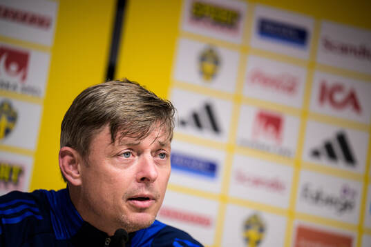 Head coach Jon Dahl Tomasson of the Swedish men's national