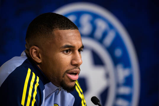 Isak Hien of the Swedish men's national football team