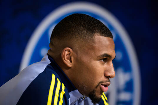 Isak Hien of the Swedish men's national football team