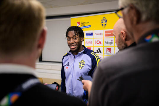 Anthony Elanga of the Swedish men's national football team