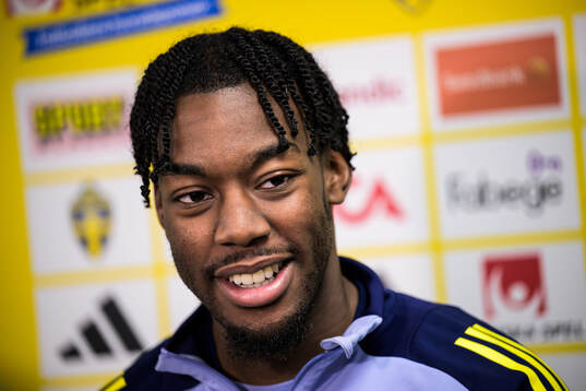 Anthony Elanga of the Swedish men's national football team