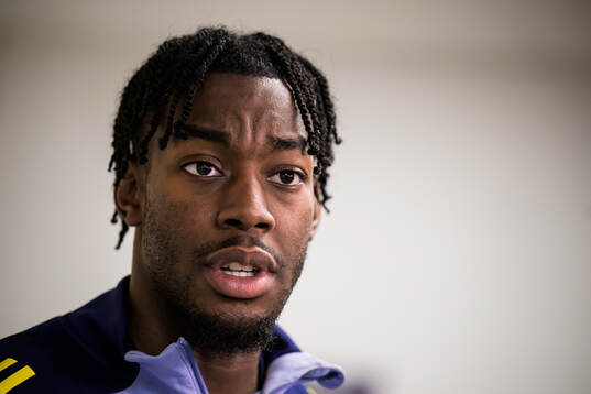 Anthony Elanga of the Swedish men's national football team