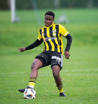 IFK Hässleholms Joshua Mpoze i matchen i U19 mellan IFK