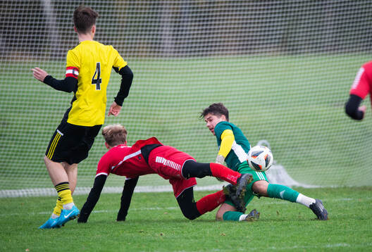 IFK Hässleholms 15-årige målvakt Ermal Jashanica i