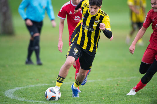 IFK Hässleholms Leon Shala i matchen i U19 mellan IFK
