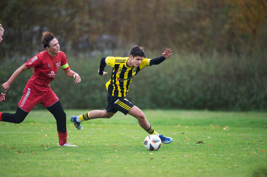 IFK Hässleholms Leon Shala i matchen i U19 mellan IFK