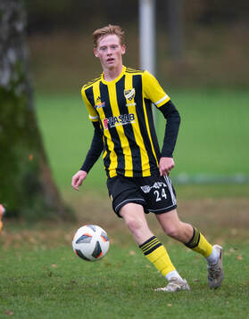 IFK Hässleholms Fabian Arvidsson i matchen i U19 mellan