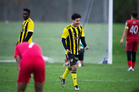 IFK Hässleholms Ali Reza Nasari jublar