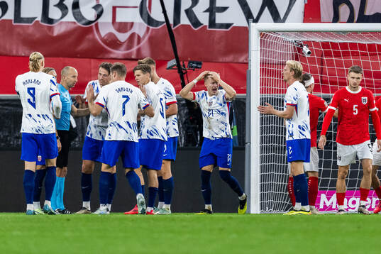 Andreas Hanche-Olsen of Norway reacts