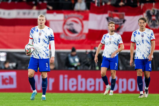 Erling Braut Haaland of Norway looks dejected