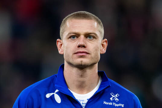 Julian Ryerson of Norway line up