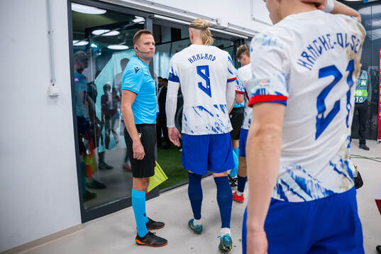 Erling Braut Haaland of Norway at half-time