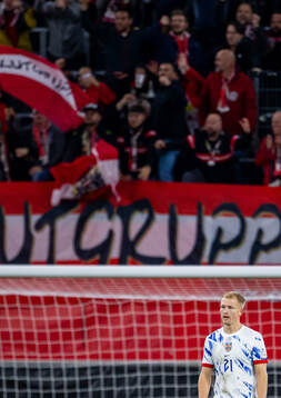 Andreas Hanche-Olsen of Norway looks dejected