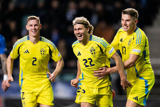 Emil Krafth, Sebastian Nanasi and Viktor Gyökeres of