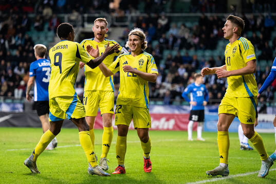 Niclas Eliasson, Dejan Kulusevski, Sebastian Nanasi and