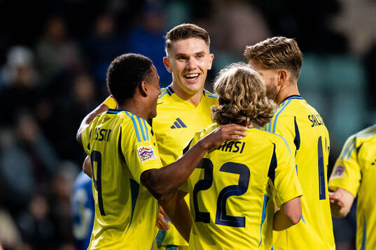 Niclas Eliasson, Viktor Gyökeres, Sebastian Nanasi and