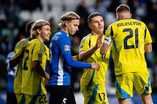 Sebastian Nanasi, Viktor Gyökeres and Dejan Kulusevski of