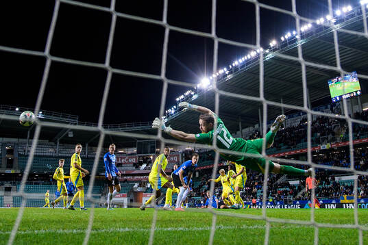 Goalkeeper Viktor Johansson of Sweden