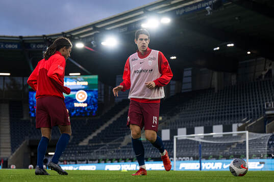 Eivind Fauske Helland of Norway warms up