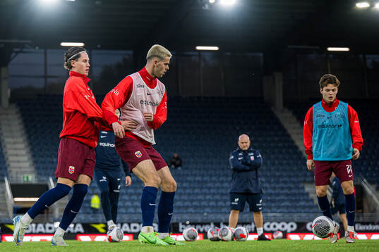 Lasse Nordås of Norway warms up