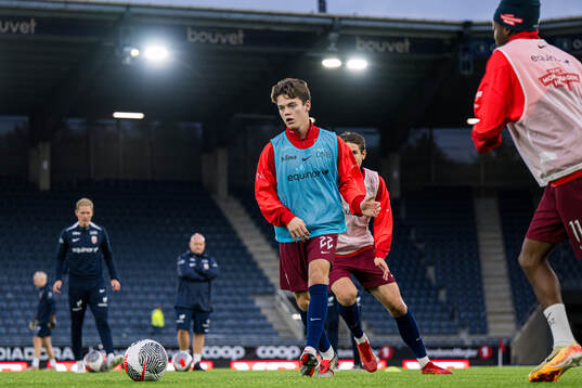 Sverre Nypan of Norway warms up
