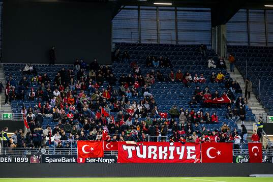 Spectators in the stands