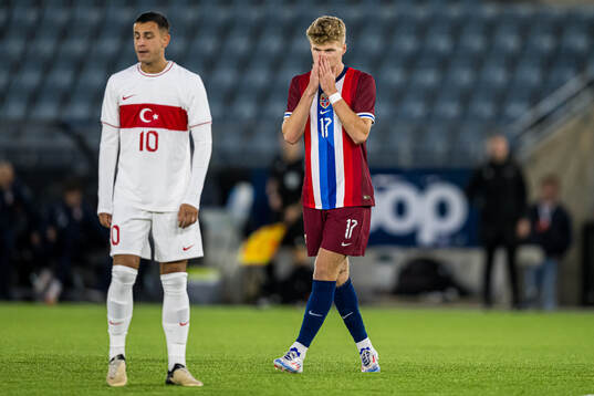Sindre Walle Egeli of Norway looks dejected