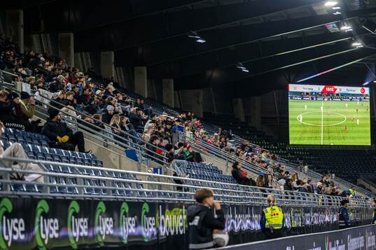 Spectators in the stands
