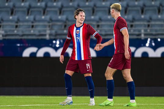 Lasse Nordås of Norway celebrates