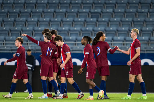 Lasse Nordås of Norway celebrates
