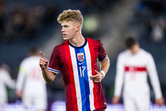 Sindre Walle Egeli of Norway celebrates