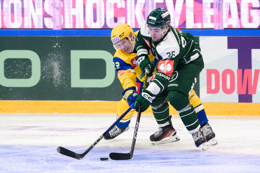 Martin Rönnild of Storhamar and Wille Johansson of