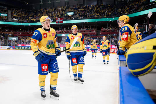 Mats Bakke Olsen of Storhamar looks dejected