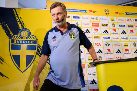 Head coach Peter Gerhardsson of the Swedish women's