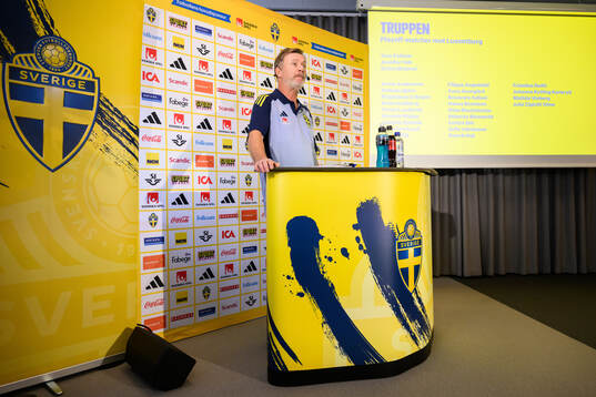 Head coach Peter Gerhardsson of the Swedish women's