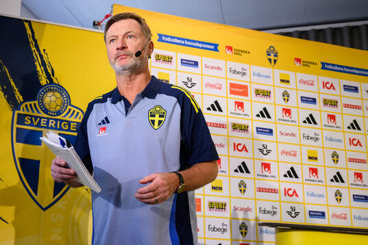 Head coach Peter Gerhardsson of the Swedish women's