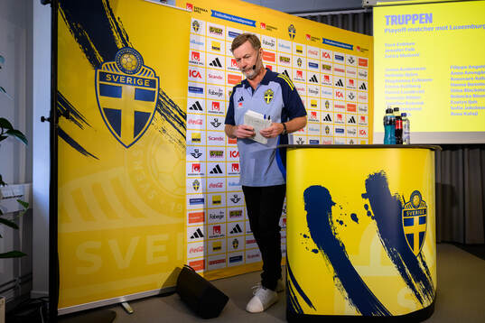 Head coach Peter Gerhardsson of the Swedish women's