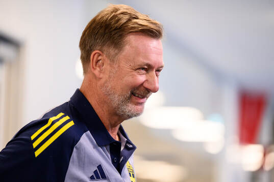 Head coach Peter Gerhardsson of the Swedish women's