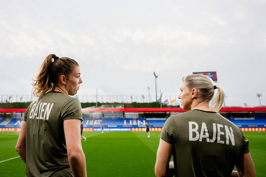 Emma Westin and Jonna Andersson of Hammarby